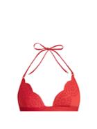 Stella Mccartney Broderie-anglaise Triangle Bikini Top