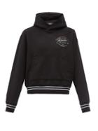 Matchesfashion.com Amiri - Les Amoureux Cotton-jersey Hooded Sweatshirt - Mens - Black