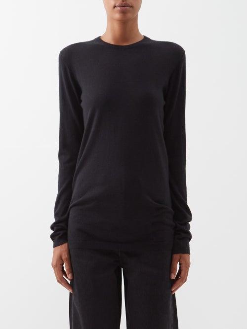 Raey - Crew-neck Responsible-cashmere Sweater - Womens - Black