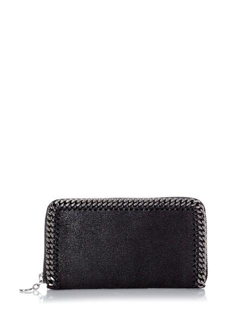 Stella Mccartney Falabella Faux-suede Zip-around Wallet