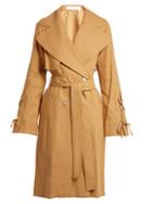 See By Chloé Double-breasted Linen-twill Trench Coat