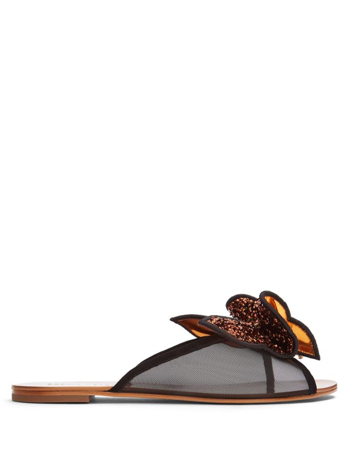 Sophia Webster Lana Sequin-embellished Slides