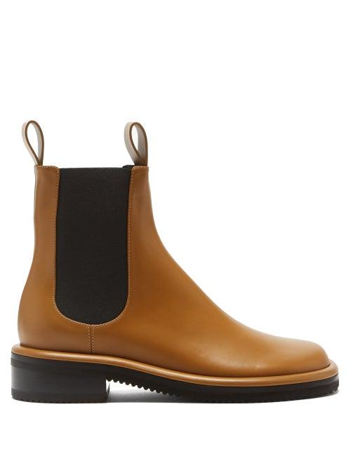 Proenza Schouler - Pipe Leather Chelsea Boots - Womens - Tan