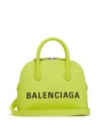 Matchesfashion.com Balenciaga - Ville Xxs Leather Cross Body Bag - Womens - Yellow