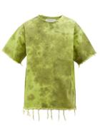 Matchesfashion.com Marques'almeida - Tie Dye Denim T Shirt - Mens - Green