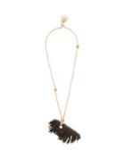 Matchesfashion.com Art School - X Richard Porter Wing Clay-pendant Necklace - Womens - Black