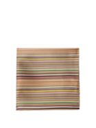 Matchesfashion.com Paul Smith - Signature-stripe Silk-satin Pocket Square - Mens - Multi