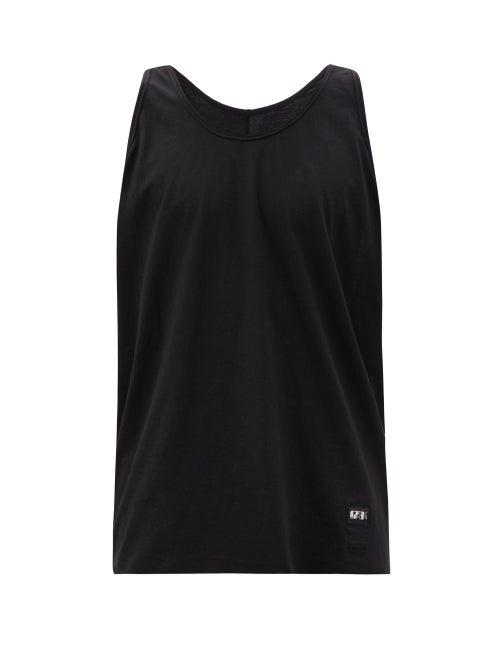 Matchesfashion.com Rick Owens Drkshdw - Level Scoop-neck Cotton-jersey Tank Top - Mens - Black