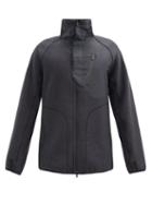 Matchesfashion.com Y-3 - Panelled Fleece And Ripstop Jacket - Mens - Dark Grey