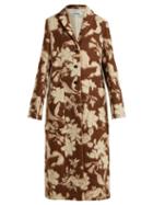 Matchesfashion.com Jil Sander - Fullerton Floral Wool And Alpaca Blend Coat - Womens - Brown Multi