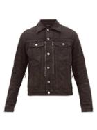 Matchesfashion.com Amiri - Mx2 Distressed Denim Jacket - Mens - Black