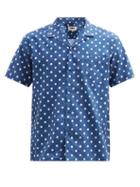 Matchesfashion.com Ymc - Malick Polka-dot Cotton-blend Shirt - Mens - Blue Multi