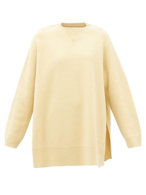 Petar Petrov - Ellis Side-slits Merino Sweater - Womens - Cream