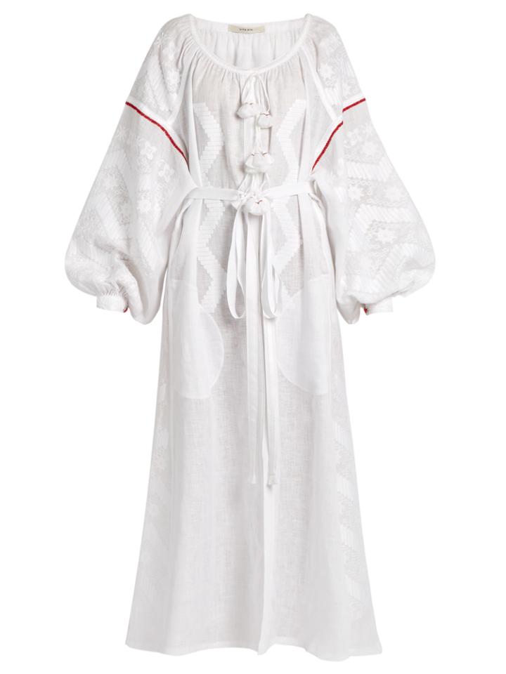 Vita Kin Mina Embroidered Linen Dress