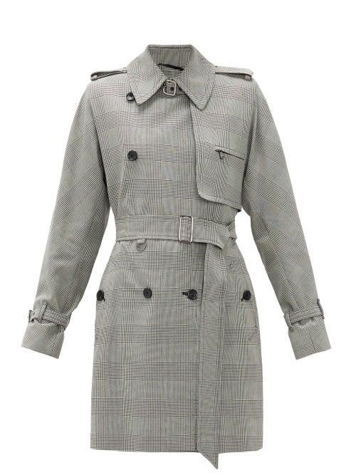 Matchesfashion.com Max Mara - Aloe Trench Coat - Womens - Black White