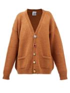 Vetements - Fancy-button Alpaca-blend Cardigan - Womens - Camel