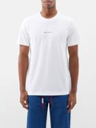Marni - Logo-print Cotton-jersey T-shirt - Mens - White