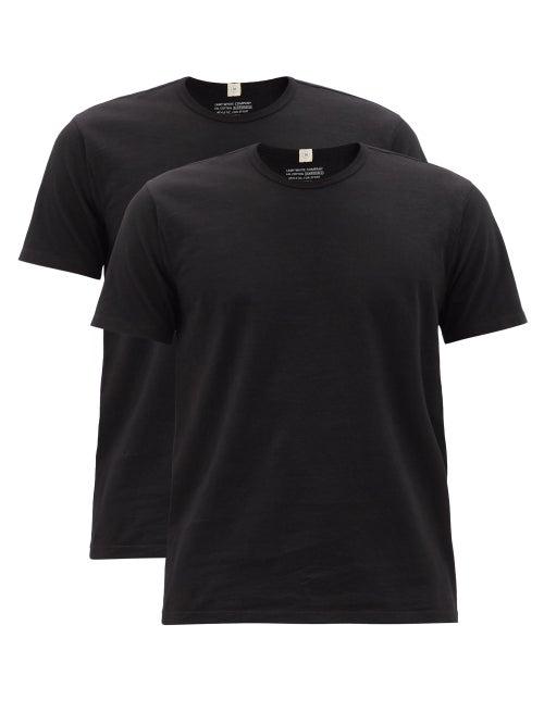 Matchesfashion.com Lady White Co. - Our Pack Of Two Cotton-jersey T-shirts - Mens - Black