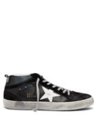 Matchesfashion.com Golden Goose Deluxe Brand - Midstar Leather And Suede Trainers - Mens - Black White