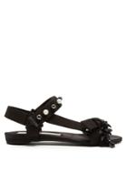 No. 21 Crystal-embellished Canvas Sandals