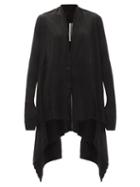 Matchesfashion.com Rick Owens - Rasato Longline Wool Cardigan - Womens - Black