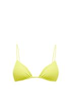 Matchesfashion.com Jade Swim - Via Triangle Bikini Top - Womens - Light Green