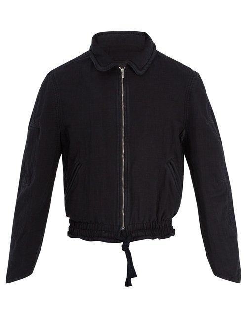 Matchesfashion.com Isabel Marant - Faust Cotton Bomber Jacket - Mens - Black
