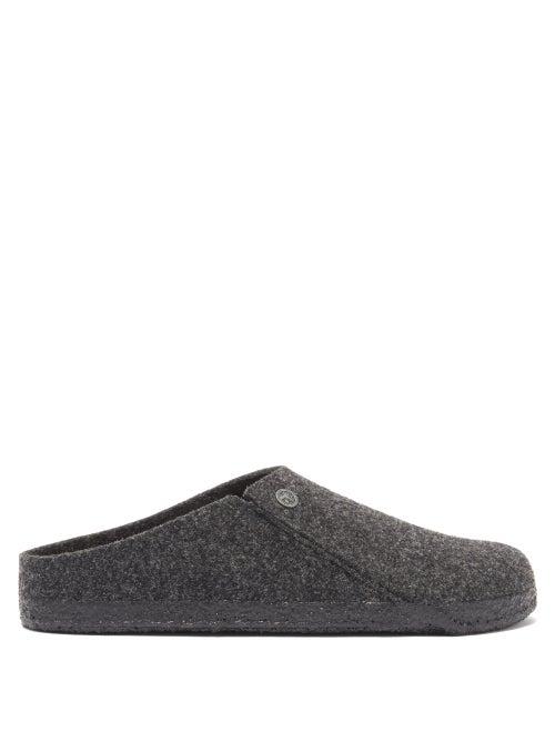 Matchesfashion.com Birkenstock - Zermatt Wool-felt Slip-on Shoes - Mens - Dark Grey