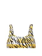Matchesfashion.com Reina Olga - Rocky Scoop-neck Tiger-print Bikini Top - Womens - White Print