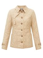 Burberry - Fernleigh Quilted Technical-shell Jacket - Womens - Beige