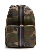 Valentino Camouflage-print Canvas Backpack