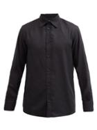 Matchesfashion.com The Row - Robin Cotton-blend Twill Shirt - Mens - Black