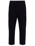 Matchesfashion.com Barena Venezia - Arenga Drawstring Wool Blend Trousers - Mens - Navy