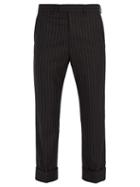 Matchesfashion.com Gucci - Striped Wool Trousers - Mens - Grey