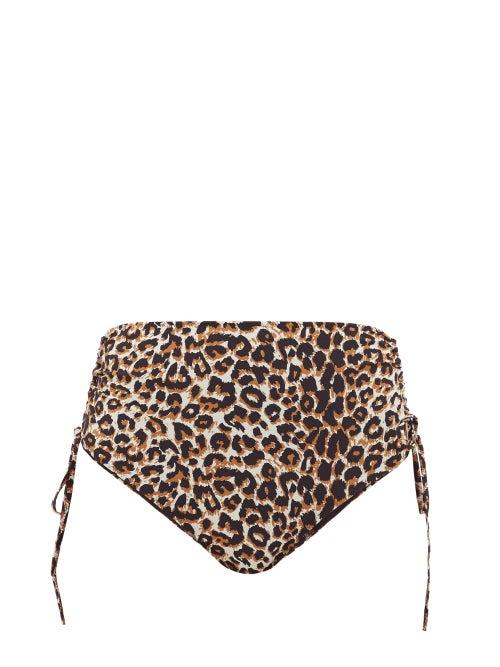 Matchesfashion.com Belize - Alice High-rise Leopard-print Bikini Briefs - Womens - Leopard