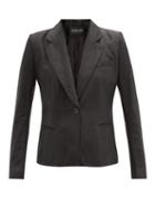 Matchesfashion.com Ann Demeulemeester - Angelina Single-breasted Leather Jacket - Womens - Black