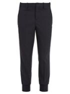 Neil Barrett Tapered-leg Pinstriped Wool-blend Trousers