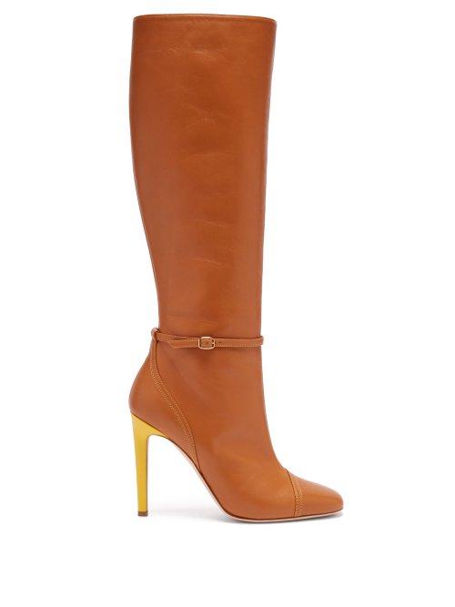 Matchesfashion.com Malone Souliers By Roy Luwolt - X Roksanda Rhonda Leather Boots - Womens - Tan
