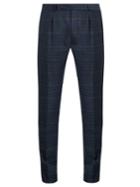 Paul Smith Checked Wool-blend Slim-leg Trousers