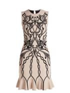Matchesfashion.com Alexander Mcqueen - Art Nouveau Intarsia Sleeveless Dress - Womens - Pink Multi
