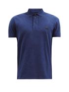 Matchesfashion.com Etro - Paisley-print Cotton-piqu Polo Shirt - Mens - Navy
