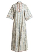 Gucci Rosebud-print Cotton-poplin Kaftan Dress