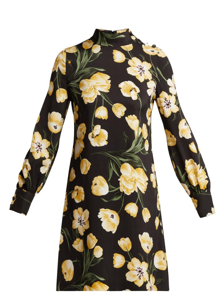 Goat Garland High-neck Dress