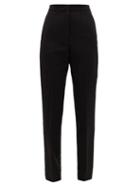 Matchesfashion.com Jil Sander - P.m. Slim-cut Wool Grain-de-poudre Trousers - Womens - Black