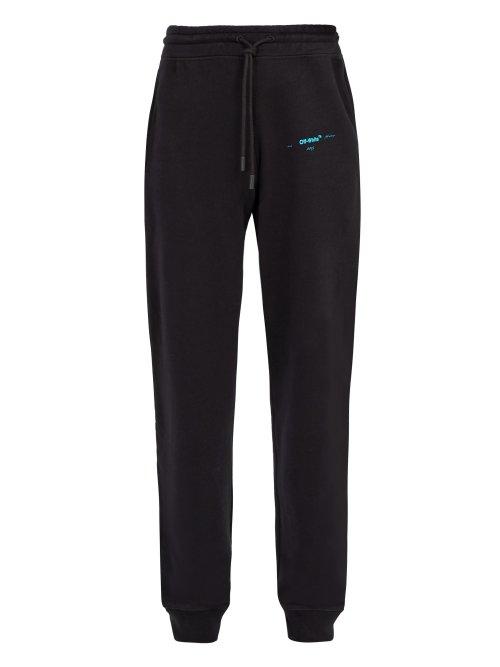 Matchesfashion.com Off-white - Gradient Print Cotton Jersey Track Pants - Mens - Black