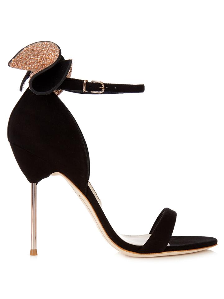Sophia Webster Maya Embellished-bow Suede Sandals
