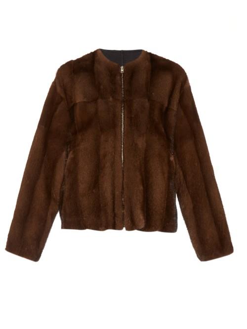 32 Paradis Sprung Frères Collarless Mink-fur Jacket