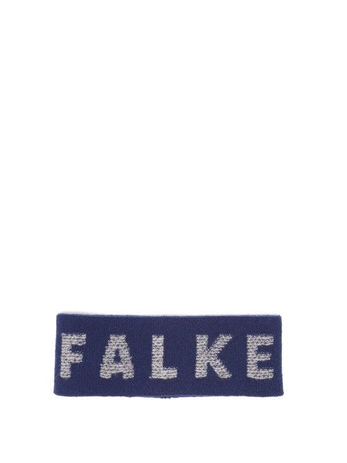 Matchesfashion.com Falke - Logo Intarsia Wool Blend Headband - Womens - Navy