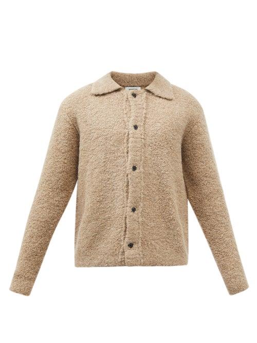 Le17septembre Homme - Wool-blend Boucl Cardigan - Mens - Brown