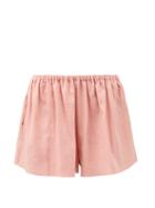 Loup Charmant - Vespa Cotton Shorts - Womens - Light Pink